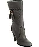 Gucci grey leather 'Janis' tassel boots