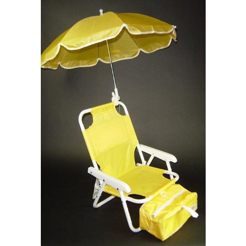 Redmon Baby Beach Chair and Matching Umbrella, Yellow Redmon Baby Beach Chair and Matching Umbrella, Yellow
