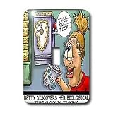Londons Times Funny Medicine Cartoons - Biological Time Clock Ticking - Light Switch Covers - single toggle switch