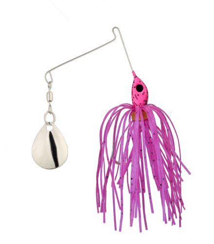Strike King Micro-King Spinnerbait - Silver Colorado Blade (Pink Head Pink Skirt - 0.0625-Ounce)