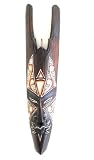 African Mask Wall Hanging Tribal Decor, Fire Mask -20