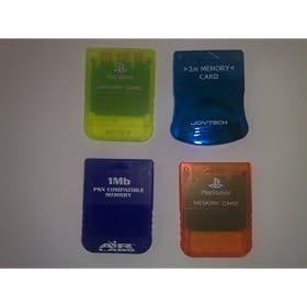PS Memory Card 1 Mb/15 Block - Various Colours [import anglais]