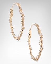 Oversized Chainmail Crystal Hoop Earring