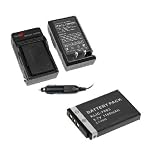 Lithium-Ion Battery + Battery Charger with Car Adapter for Kodak V Series EasyShare V803 / EasyShare V1003 / Kodak M Series EasyShare M380