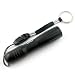 Brand New Aluminium LED Flashlight 3W 130Lux Black with Keychain