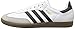adidas Originals Men's Samba Soccer-Inspired Sneaker,White/Black/Gum,9.5 M US