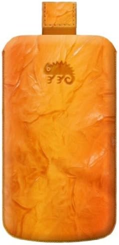 Katinkas Premium Leather Case for Nokia C7 Washed - 1 Pack - Retail Packaging - Orange (401872)