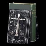 Bey-Berk Beveled Black Marble Large Scale Bookends