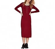 Long Sleeves Slit Bodycon Dress/Club Dress 