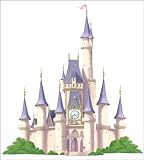 Blue Mountain Wallcoverings DMM2503 Princess Castle Self-Stick Mini Wall Mural 36-Inch by 40-Inch