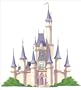 Blue Mountain Wallcoverings DMM2503 Princess Castle Self-Stick Mini Wall Mural 36-Inch by 40-Inch