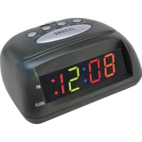 Multicolor Led Bedside Alarm Clock