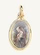 Gold Plated Religious Medal - Mystical Rose