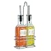 Oil and Vinegar Set in Holder
