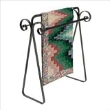Enclume QR3 Finishing Touches Scrolled Quilt Rack, Hammered Steel