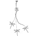 Clear Cubic Zirconia Mini Dragonfly Drop Belly Ring