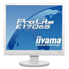 Iiyama ProLite E1706S 43,2 cm (17 Zoll) widescreen TFT-Monitor (DVI, VGA, 5ms Reaktionszeit) wei�