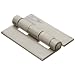 Stainless Steel 316 Surface Mount Butt Hinge without Hole, 2B Mill Finish, 0.120" Leaf Thickness, 2" Open Width, 1/4" Pin Diameter, 3" Long, Non-Removable Pin (Pack of 1)