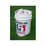 New JUGS Bucket of Pearl Baseballs 4 DOZEN