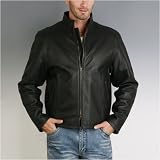 BGSD Men's Cowhide Leather Motorcycle Jacket - Regular