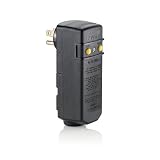 Right-Angle Automatic Reset User-Attachable GFCI Plug, 15A, 125V, 16693