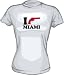 I Gun Miami Funny Women's Babydoll tee Shirt in 4 Colors Small thru XL