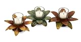 Melanie Flower Votive Holders of 3