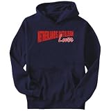 Hoodie Mens Navy Blue  Netherlands Antillean LOVER  Countries