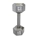 Cap Barbell Solid Hex Single Dumbbell (15-Pound)