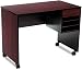 Safco 1910MH Mobile Office Machine Stand/Desk, 35-3/4w x 19-3/4d x 27-1/8h, Mahogany