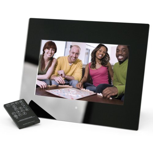 Gear Head Premium 10-Inch Photo Frame w/ Remote & Real Wood Frame