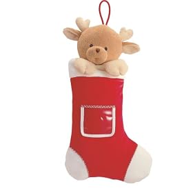 Gund Aboo Christmas Stocking with Reindeer