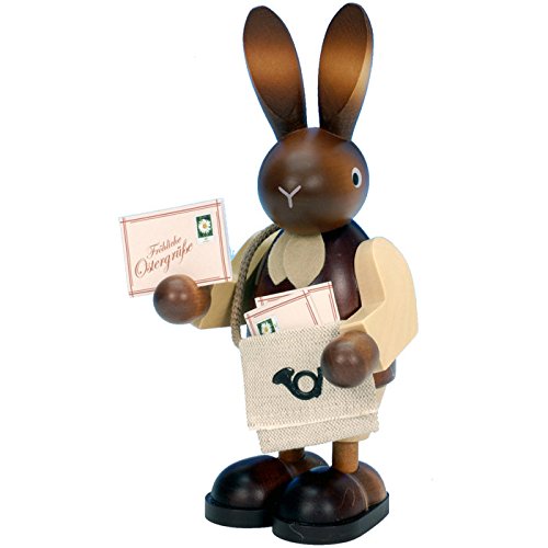 Alexander Taron Christian Ulbricht Ornament Bunny postman In Natural Wood Finish 8.75″H x 5″W x 4.25″D Alexander Taron Christian Ulbricht Ornament Bunny postman In Natural Wood Finish 8.75″H x 5″W x 4.25″D