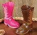 Red/Pink Cowboy Boot Cup 1ct
