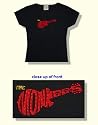 The Monkees t-shirt rhinestone logo juniors black tee