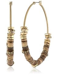Kenneth Cole New York "Tropics" Mixed Bead Hoop Earrings