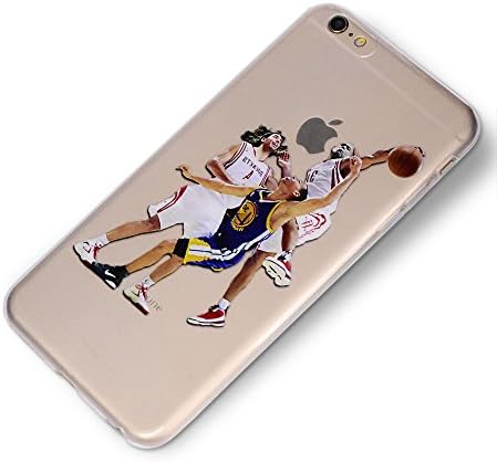 Goldgift Nba Basketball Player Star Stephen Curry Phone Case for Iphone 6 6s Back Coque Cover (07)