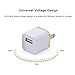 Wall Charger,Power-7 2-Pack Universal 1.0 AMP Home Travel AC USB Power Charger Adapter Wall Plug for iPhone 6 6s Plus 5S/5C Samsung Galaxy S5 S6 HTC One M8 M9 LG Nokia Blackberry etc(Gold/Silver)