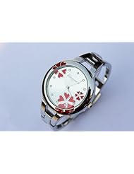Elegent fashion flowers ladys womens bracelet bangle wrist quartz watch