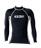 FCS Ultimate Long Sleeve Rash Guard-Black/Grey