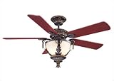 Savoy House 52373MO16 Braselton Remote Control Antique copper Traditional Ceiling Fan 52 Blade Span