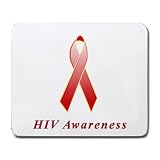 HIV Awareness Ribbon Mouse Pad