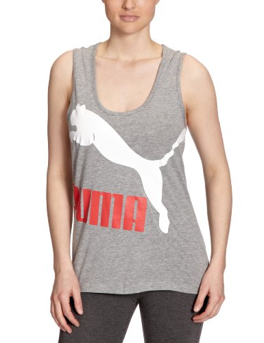 PUMA Damen Tank Top Logo, athletic gray heather, L, 559558 03 Preisvergleich