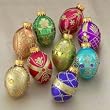 Pack of 108 Multi-Color & Gold Trim Glass Faberge Egg Christmas Ornaments 1.75"