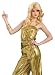 Rubies Retro Glam 60s 70s Disco Star Gold Jumpsuit Costume