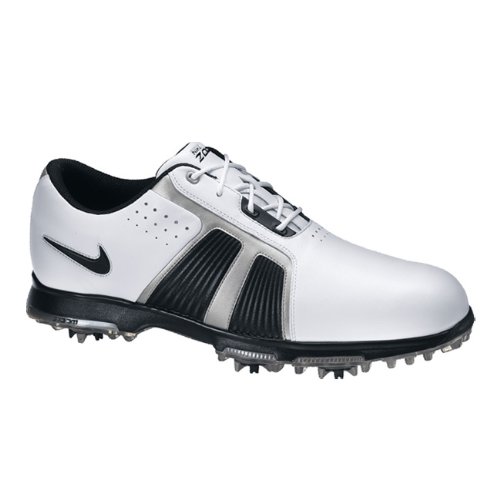 Nike Golf Men's Nike Zoom Trophy Golf Shoe,White/Black/Metallic Silver,14 M US