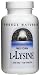 Source Naturals L-Lysine, Free Form, 1000mg, 100 Tablets (Pack of 3)