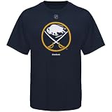 NHL Men's Buffalo Sabres Primary Logo T-Shirt (Dark Navy, XX Large)