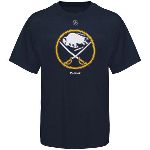 NHL Men's Buffalo Sabres Primary Logo T-Shirt (Dark Navy, X Large)