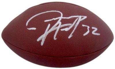 Jerious Norwood Autographed Football - COA - Autographed Footballs